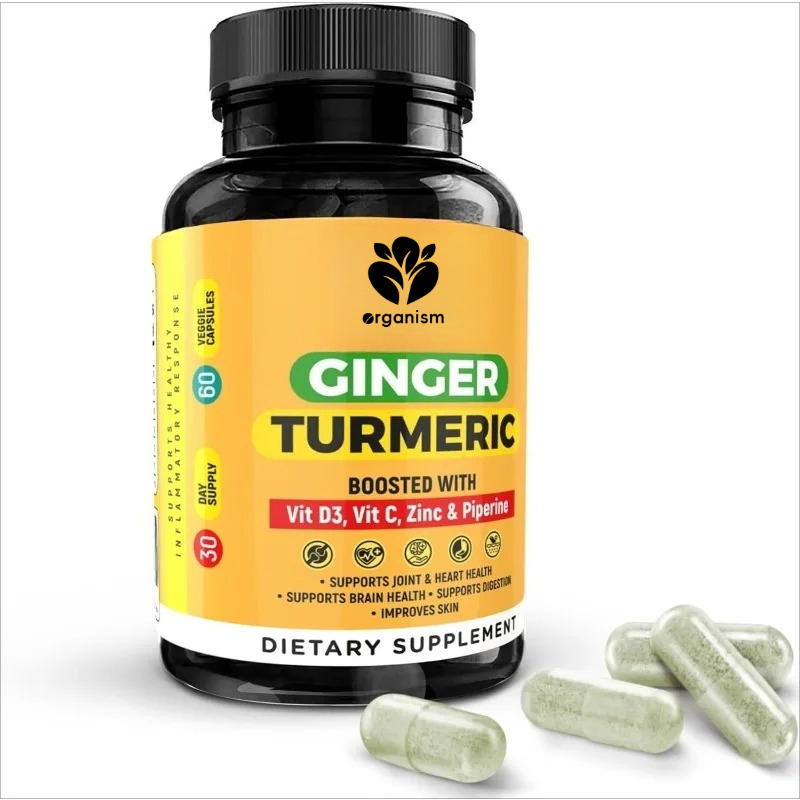 Turmeric Curcumin Capsule - Integratori di Curcuma, Piperina, Vitamina Zinco,